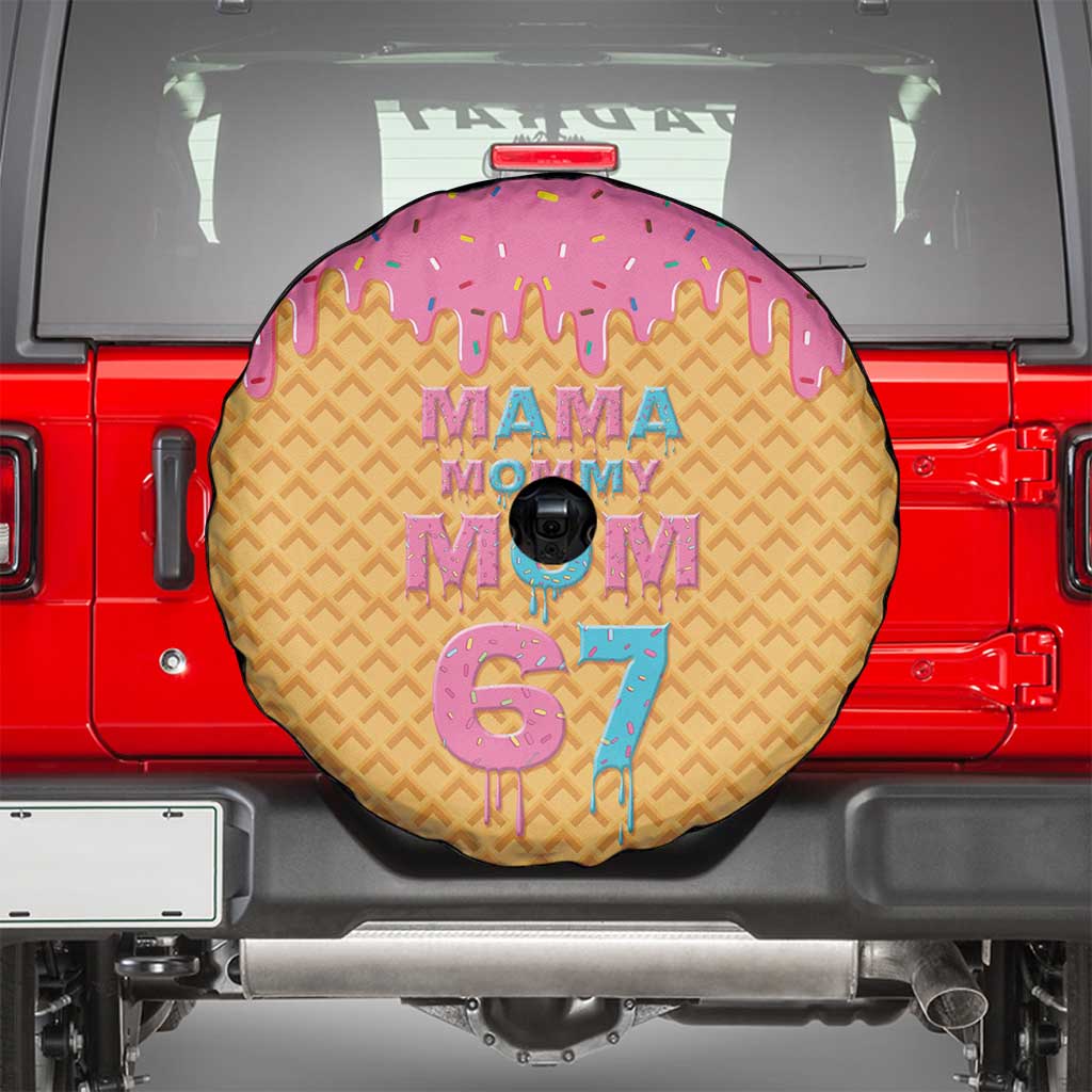 Mama Mommy Mom Six Seven 67 Spare Tire Cover Sweet Dripping Style - Wonder Print Shop