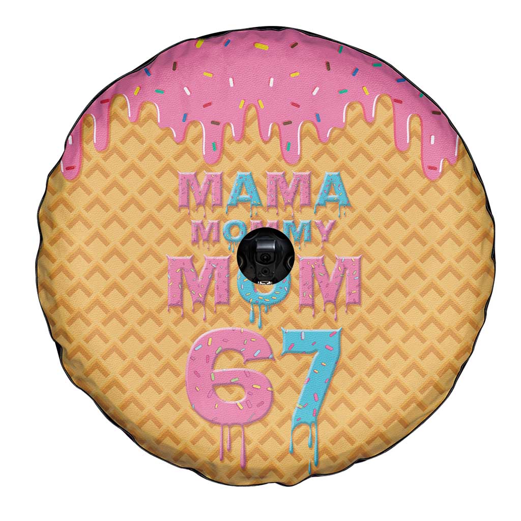 Mama Mommy Mom Six Seven 67 Spare Tire Cover Sweet Dripping Style - Wonder Print Shop
