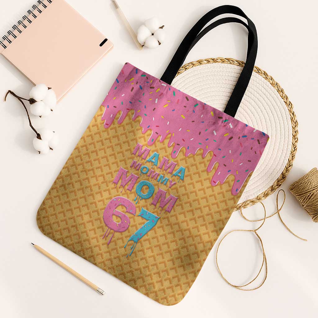 Mama Mommy Mom Six Seven 67 Tote Bag Sweet Dripping Style - Wonder Print Shop