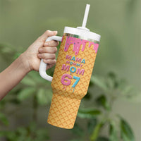 Mama Mommy Mom Six Seven 67 Tumbler With Handle Sweet Dripping Style - Wonder Print Shop