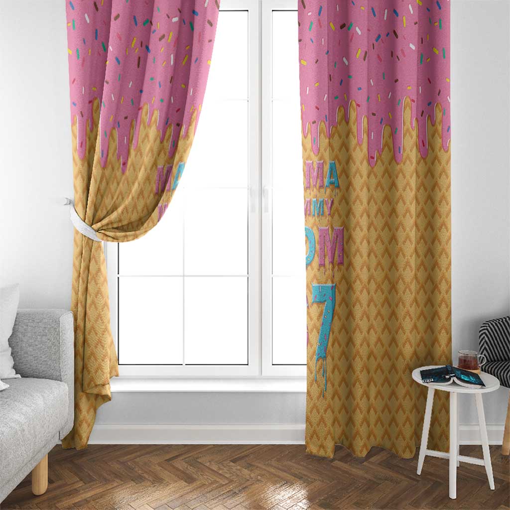 Mama Mommy Mom Six Seven 67 Window Curtain Sweet Dripping Style - Wonder Print Shop