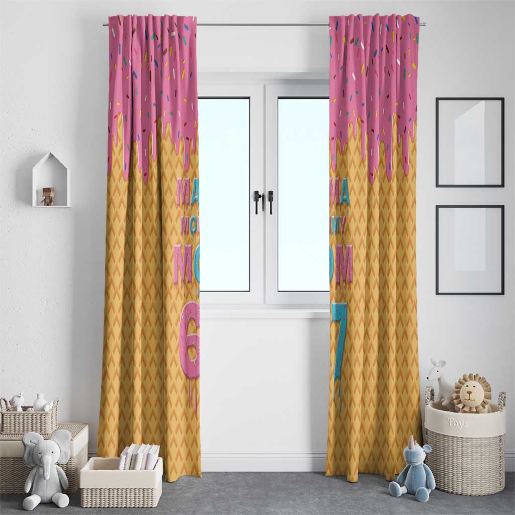 Mama Mommy Mom Six Seven 67 Window Curtain Sweet Dripping Style - Wonder Print Shop