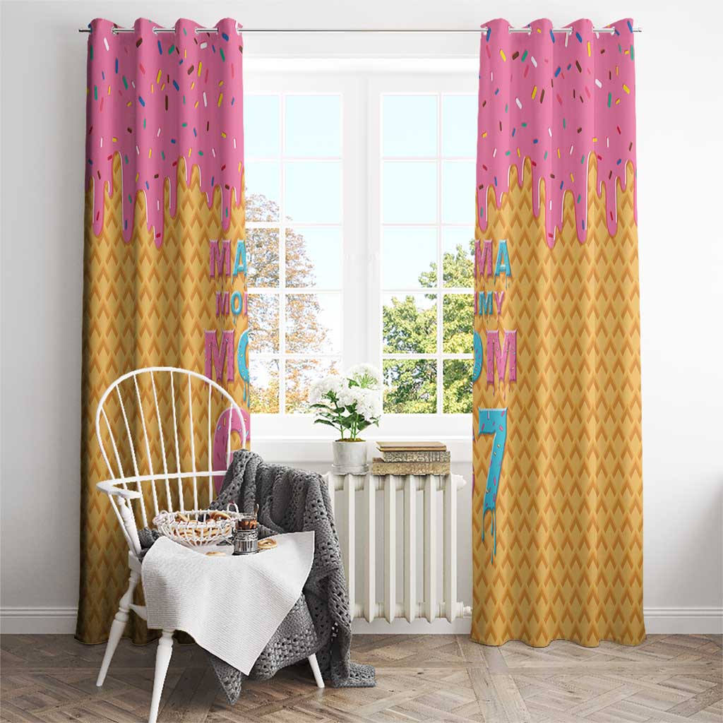 Mama Mommy Mom Six Seven 67 Window Curtain Sweet Dripping Style - Wonder Print Shop