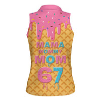 Mama Mommy Mom Six Seven 67 Women Sleeveless Polo Shirt Sweet Dripping Style - Wonder Print Shop