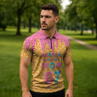 Mama Mommy Mom Six Seven 67 Zipper Polo Shirt Sweet Dripping Style - Wonder Print Shop