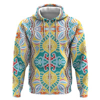 Indian Mandala Pattern Hoodie Yellow Geometric Floral Mandala