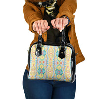 Indian Mandala Pattern Shoulder Handbag Yellow Geometric Floral Mandala