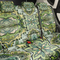 Indian Mandala Pattern Back Car Seat Cover Green Geometric Floral Mandala