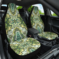 Indian Mandala Pattern Car Seat Cover Green Geometric Floral Mandala