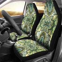 Indian Mandala Pattern Car Seat Cover Green Geometric Floral Mandala