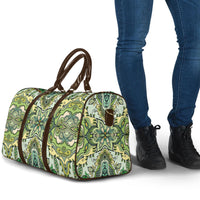 Indian Mandala Pattern Travel Bag Green Geometric Floral Mandala