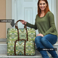 Indian Mandala Pattern Travel Bag Green Geometric Floral Mandala