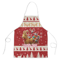 Sweden Christmas Apron God Jul Nordic Julbock - Wonder Print Shop