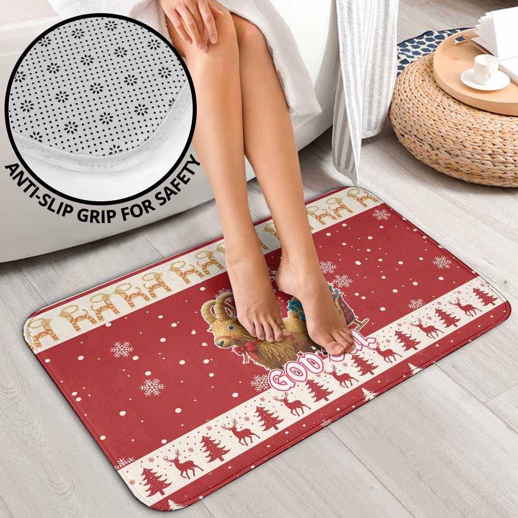 Sweden Christmas Bathroom Set God Jul Nordic Julbock - Wonder Print Shop