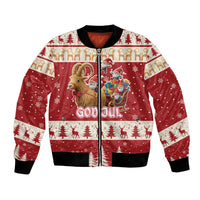 Sweden Christmas Bomber Jacket God Jul Nordic Julbock - Wonder Print Shop