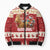 Sweden Christmas Bomber Puffer Jacket God Jul Nordic Julbock - Wonder Print Shop