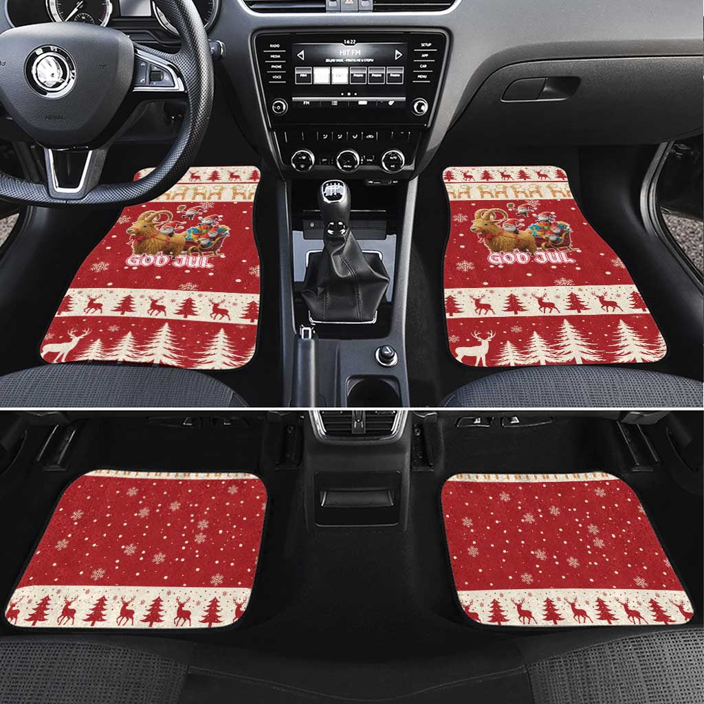 Sweden Christmas Car Mats God Jul Nordic Julbock - Wonder Print Shop