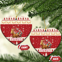 Sweden Christmas Ceramic Ornament God Jul Nordic Julbock - Wonder Print Shop