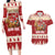 Sweden Christmas Couples Matching Long Sleeve Bodycon Dress and Hawaiian Shirt God Jul Nordic Julbock - Wonder Print Shop