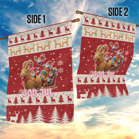 Sweden Christmas Garden Flag God Jul Nordic Julbock - Wonder Print Shop