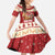 Sweden Christmas Kid Short Sleeve Dress God Jul Nordic Julbock - Wonder Print Shop