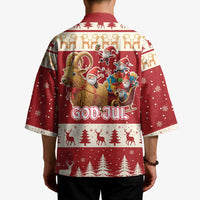Sweden Christmas Kimono God Jul Nordic Julbock - Wonder Print Shop