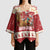 Sweden Christmas Kimono Sleeve Blouse God Jul Nordic Julbock - Wonder Print Shop