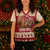 Sweden Christmas Knitted V-Neck Vest God Jul Nordic Julbock - Wonder Print Shop