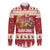Sweden Christmas Long Sleeve Button Shirt God Jul Nordic Julbock - Wonder Print Shop