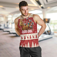 Sweden Christmas Men Tank Top God Jul Nordic Julbock - Wonder Print Shop
