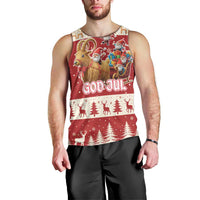 Sweden Christmas Men Tank Top God Jul Nordic Julbock - Wonder Print Shop