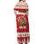Sweden Christmas Off Shoulder Maxi Dress God Jul Nordic Julbock - Wonder Print Shop