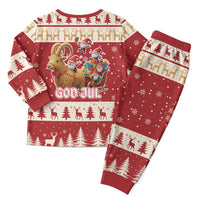 Sweden Christmas Pajama Set God Jul Nordic Julbock - Wonder Print Shop