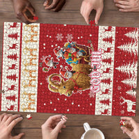 Sweden Christmas Puzzle God Jul Nordic Julbock - Wonder Print Shop