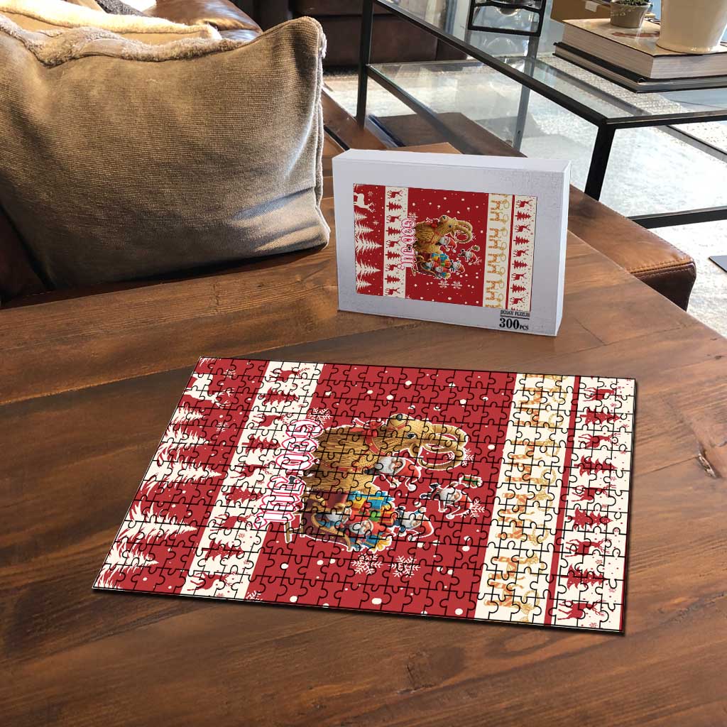 Sweden Christmas Puzzle God Jul Nordic Julbock - Wonder Print Shop