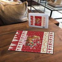 Sweden Christmas Puzzle God Jul Nordic Julbock - Wonder Print Shop