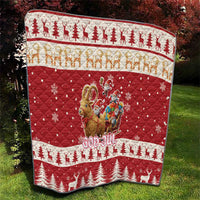 Sweden Christmas Quilt God Jul Nordic Julbock - Wonder Print Shop