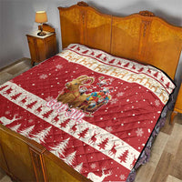 Sweden Christmas Quilt God Jul Nordic Julbock - Wonder Print Shop