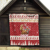 Sweden Christmas Quilt God Jul Nordic Julbock - Wonder Print Shop