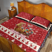 Sweden Christmas Quilt Bed Set God Jul Nordic Julbock - Wonder Print Shop