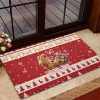 Sweden Christmas Rubber Doormat God Jul Nordic Julbock - Wonder Print Shop