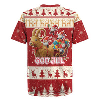 Sweden Christmas Rugby Jersey God Jul Nordic Julbock - Wonder Print Shop
