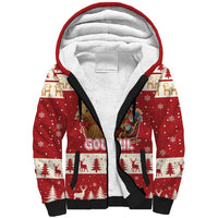 Sweden Christmas Sherpa Hoodie God Jul Nordic Julbock - Wonder Print Shop
