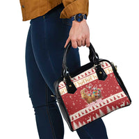 Sweden Christmas Shoulder Handbag God Jul Nordic Julbock - Wonder Print Shop