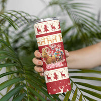 Sweden Christmas Skinny Tumbler God Jul Nordic Julbock - Wonder Print Shop