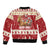 Sweden Christmas Sleeve Zip Bomber Jacket God Jul Nordic Julbock - Wonder Print Shop