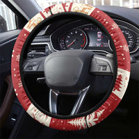 Sweden Christmas Steering Wheel Cover God Jul Nordic Julbock - Wonder Print Shop