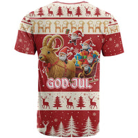 Sweden Christmas T Shirt God Jul Nordic Julbock - Wonder Print Shop