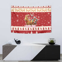 Sweden Christmas Tapestry God Jul Nordic Julbock - Wonder Print Shop