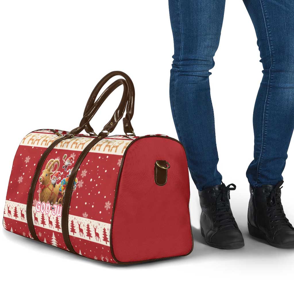 Sweden Christmas Travel Bag God Jul Nordic Julbock - Wonder Print Shop